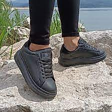 Dark Step Siyah Kadın Spor Ayakkabı 156