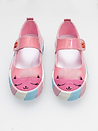 Pembe Rugan Simli 3d Kız Babet Sneakers 05