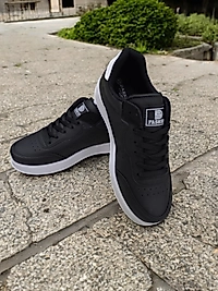 Dark Step Siyah-Beyaz Kadın Spor Ayakkabı 158