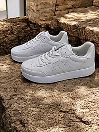 Dark Step Beyaz Kadın Spor Ayakkabı 158